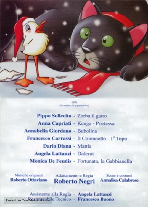 La gabbianella e il gatto - Italian Movie Poster