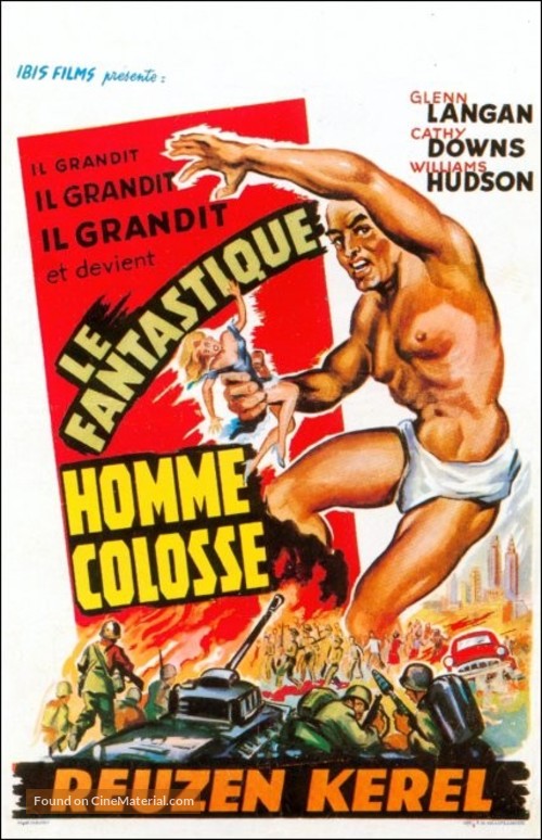 The Amazing Colossal Man - Belgian Movie Poster