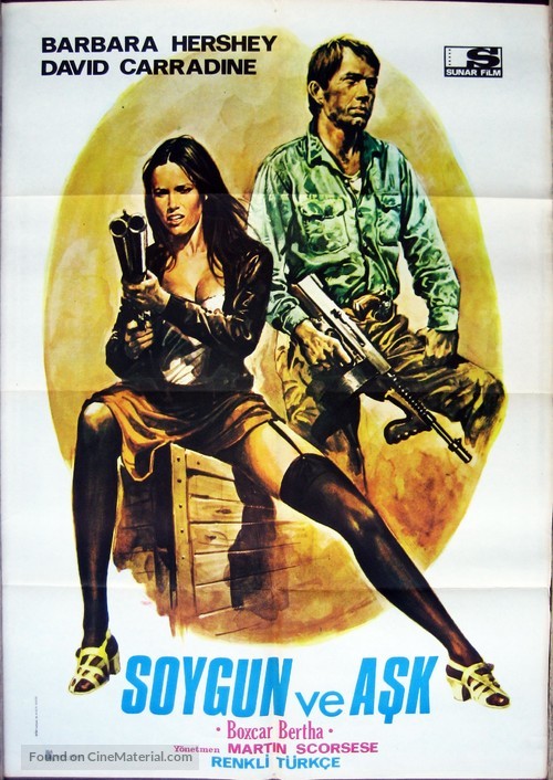 Boxcar Bertha - Turkish Movie Poster