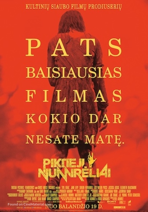 Evil Dead - Lithuanian Movie Poster