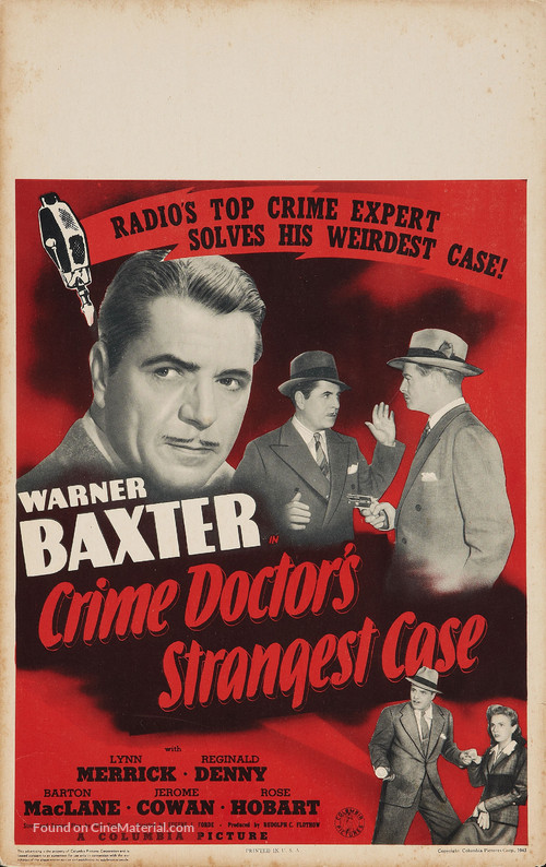 Crime Doctor&#039;s Strangest Case - Movie Poster