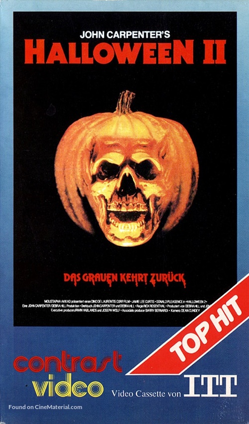 Halloween II - German VHS movie cover