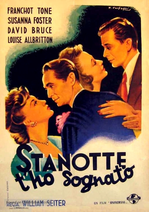 That Night with You - Italian Movie Poster