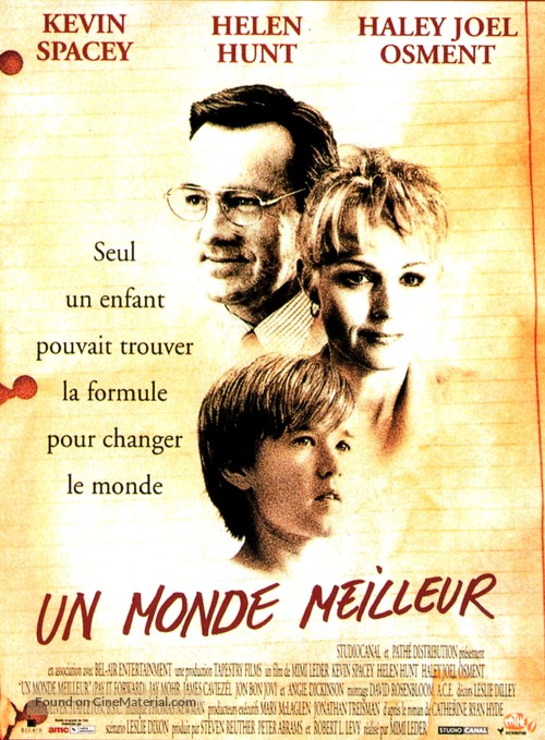 Pay It Forward - French Movie Poster