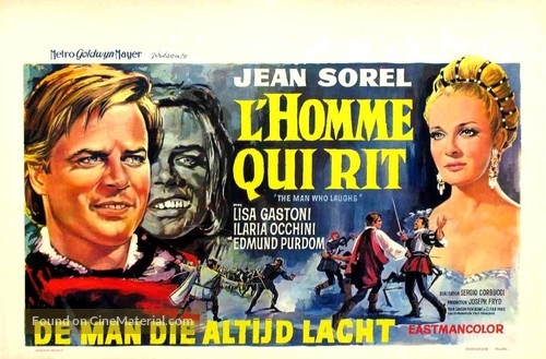 L&#039;uomo che ride - Belgian Movie Poster