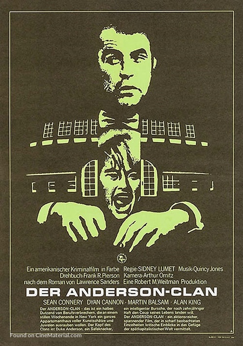 The Anderson Tapes - German Movie Poster