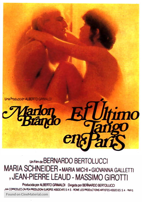 Ultimo tango a Parigi - Spanish Movie Poster