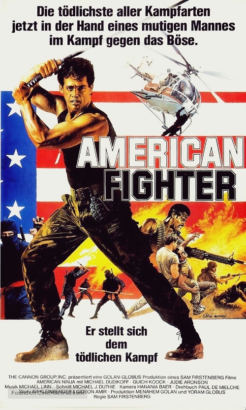 American Ninja - German VHS movie cover