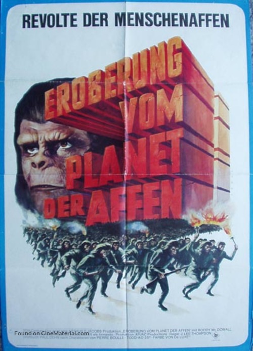 Conquest of the Planet of the Apes - German Movie Poster