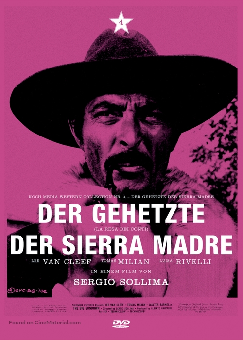 La resa dei conti - German DVD movie cover