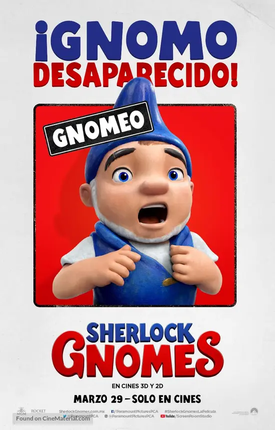 Sherlock Gnomes - Panamanian Movie Poster