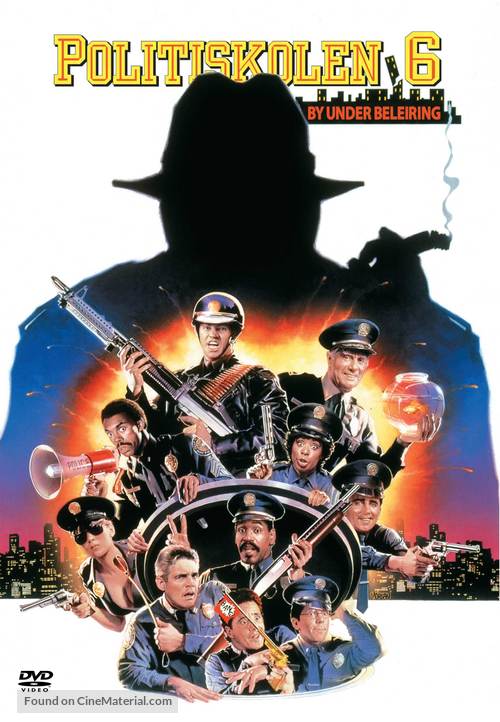 Police Academy 6: City Under Siege - Norwegian DVD movie cover