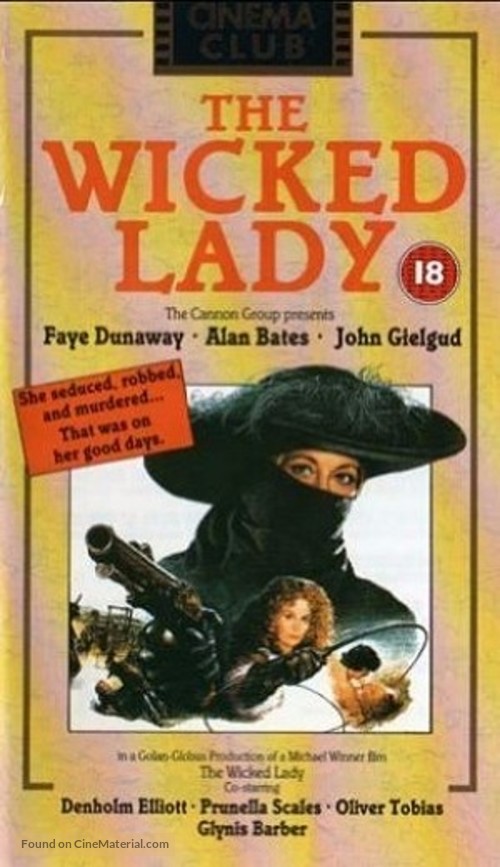 The Wicked Lady - British VHS movie cover