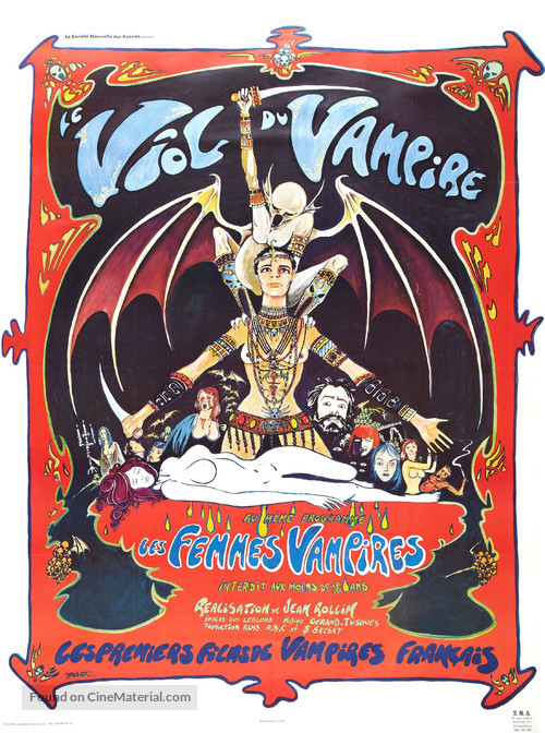 Le viol du vampire - French Movie Poster
