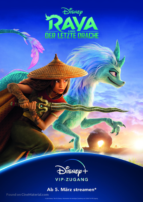 Raya and the Last Dragon - German Movie Poster