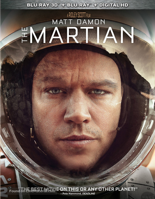 The Martian - Blu-Ray movie cover