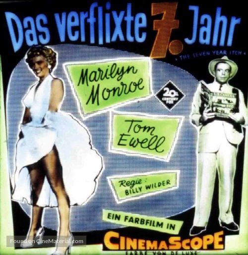 The Seven Year Itch - German Movie Poster