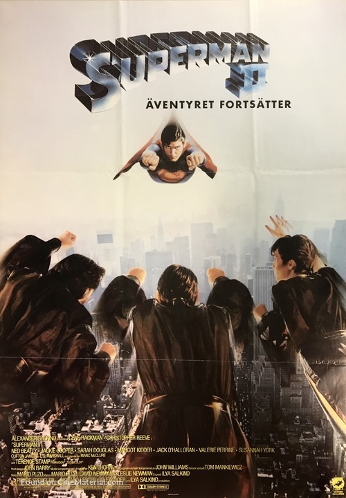 Superman II - Swedish Movie Poster