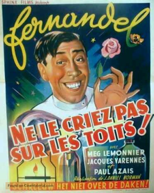 Ne le criez pas sur les toits - Belgian Movie Poster