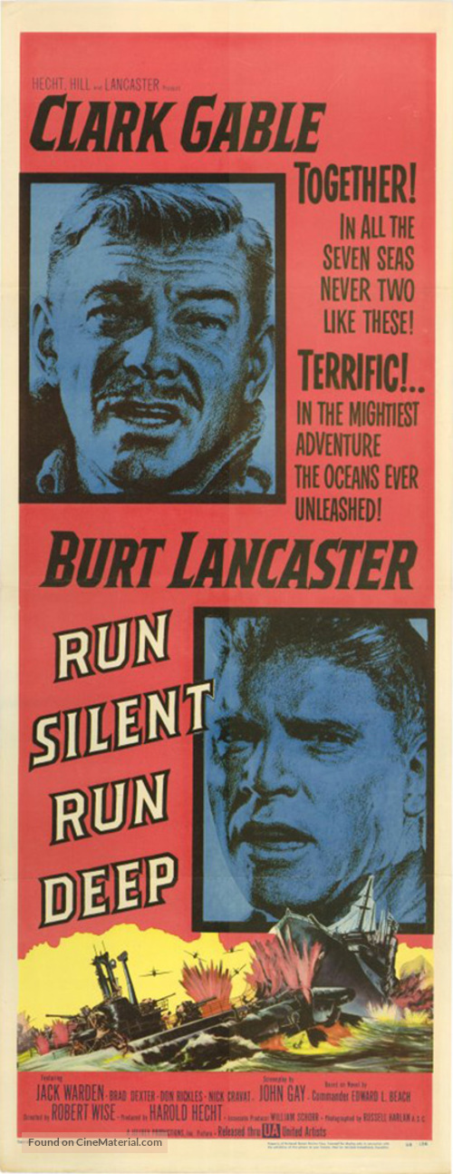 Run Silent Run Deep - Theatrical movie poster
