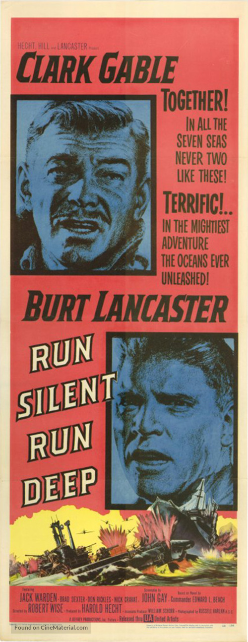 Run Silent Run Deep - Theatrical movie poster