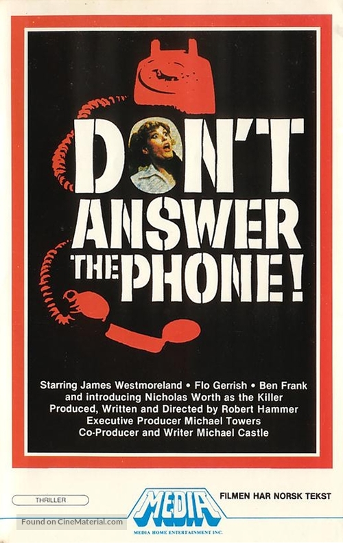 Don&#039;t Answer the Phone! - Norwegian VHS movie cover