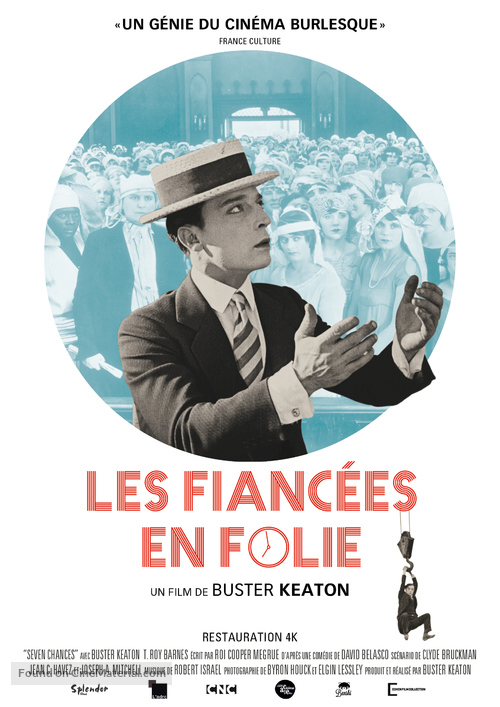 Seven Chances - French Re-release movie poster