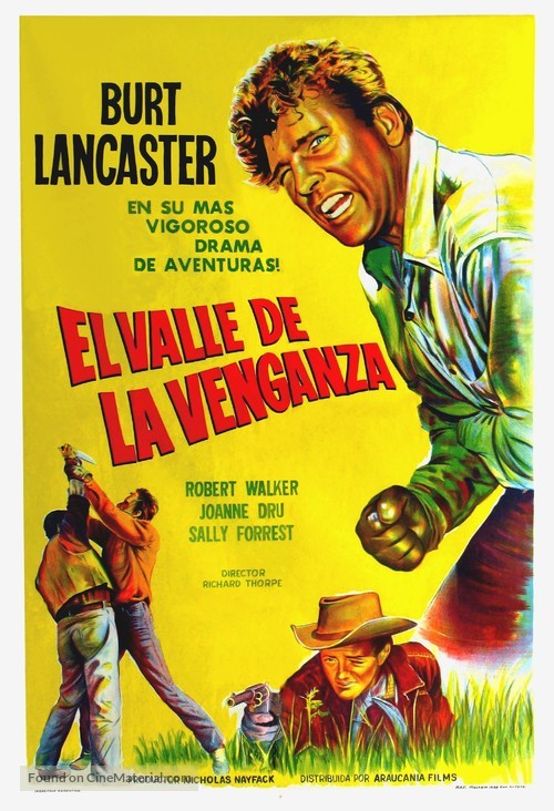 Vengeance Valley - Argentinian Movie Poster