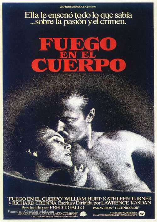 Body Heat - Spanish Movie Poster