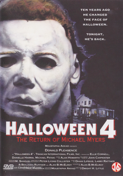 Halloween 4: The Return of Michael Myers - Dutch DVD movie cover