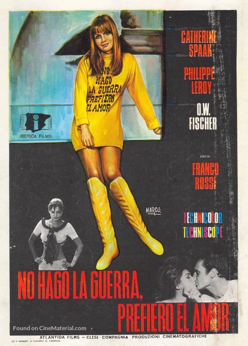Non faccio la guerra, faccio l&#039;amore - Spanish Movie Poster