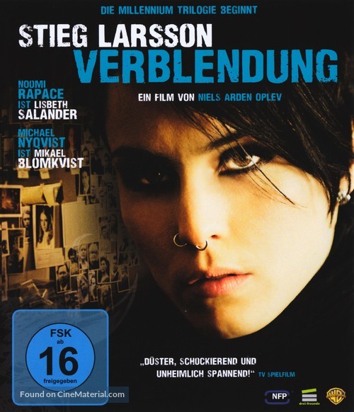 M&auml;n som hatar kvinnor - German Blu-Ray movie cover