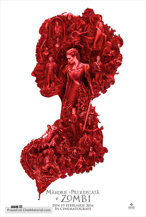 Pride and Prejudice and Zombies - Romanian Movie Poster
