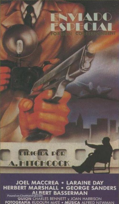 Foreign Correspondent - Spanish VHS movie cover