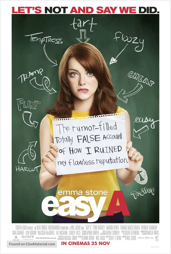 Easy A - Singaporean Movie Poster