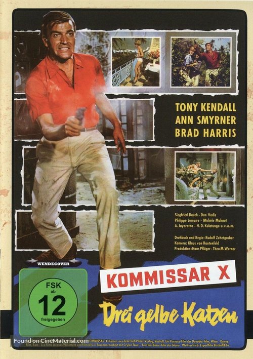 Kommissar X - Drei gelbe Katzen - German DVD movie cover