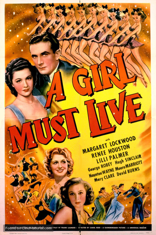 A Girl Must Live - Movie Cover