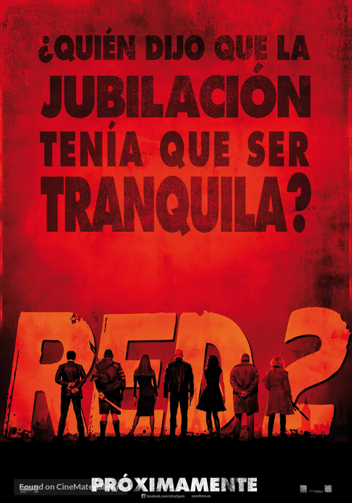 RED 2 - Spanish Movie Poster