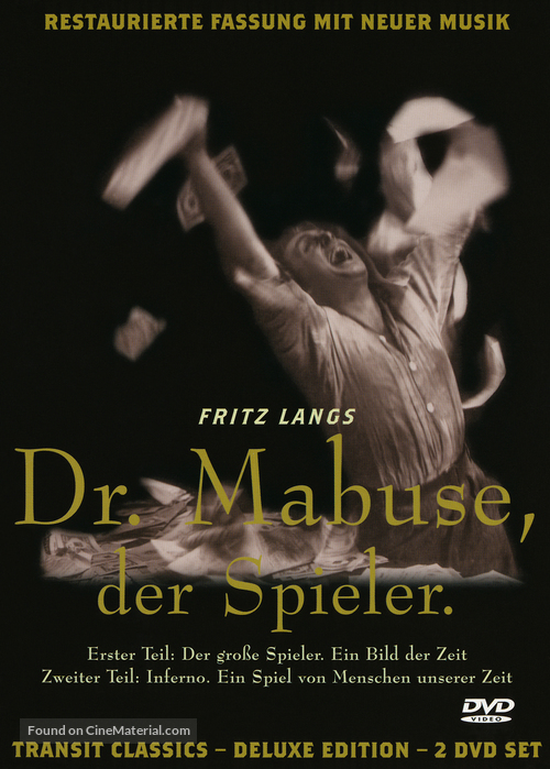 Dr. Mabuse, der Spieler - Ein Bild der Zeit - German Movie Cover