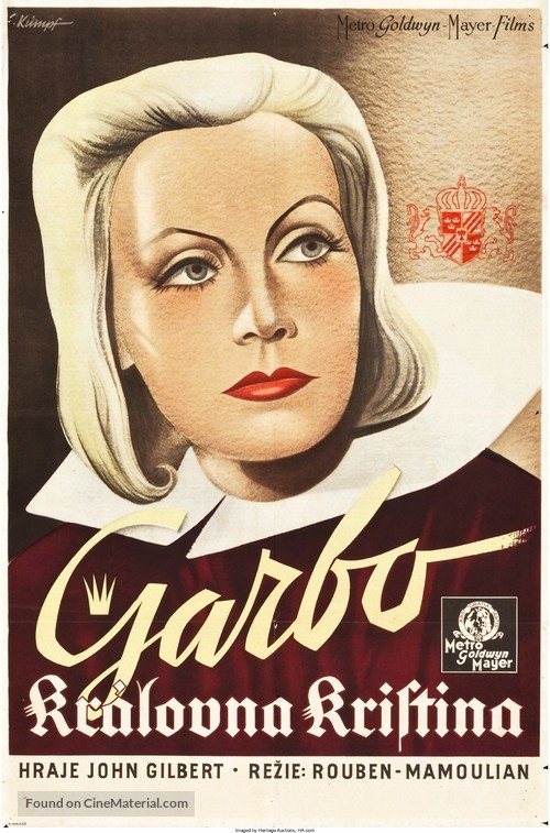 Queen Christina - Czech Movie Poster