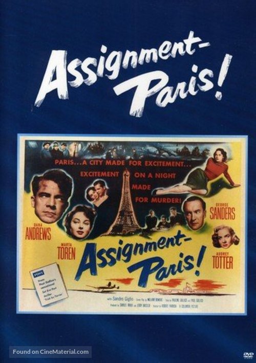 Assignment: Paris - DVD movie cover