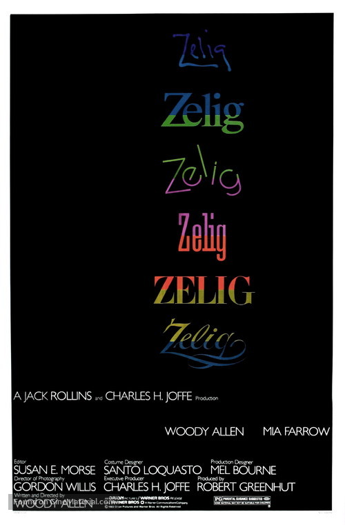 Zelig - Theatrical movie poster