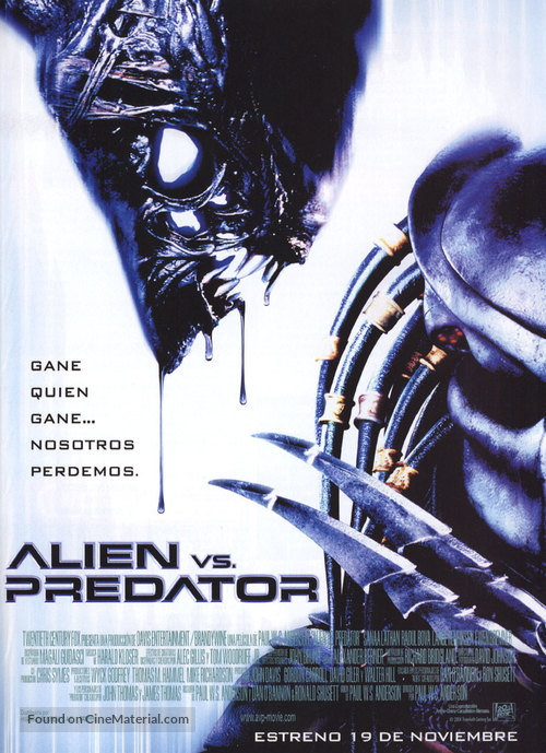 AVP: Alien Vs. Predator - Spanish Movie Poster