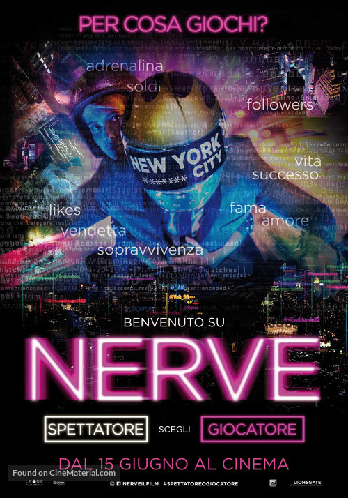 Nerve - Italian Movie Poster