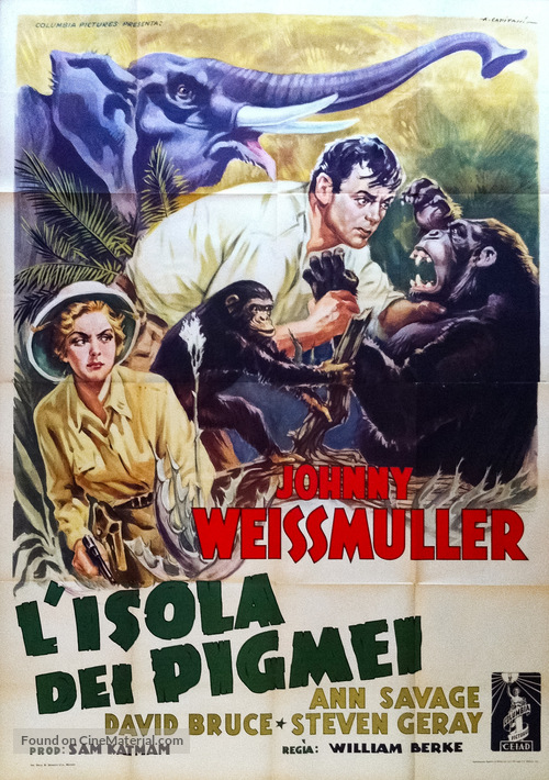 Jungle Jim in Pygmy Island - Italian Movie Poster