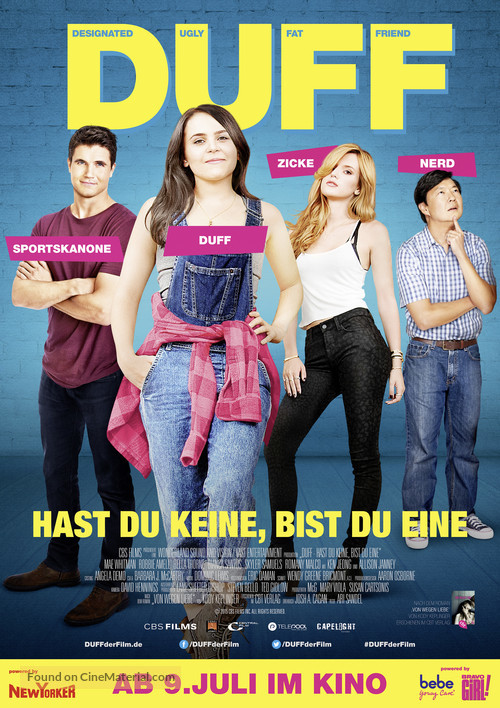 The DUFF - German Movie Poster