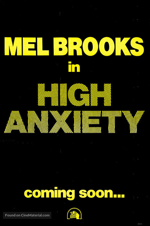 High Anxiety - Advance movie poster