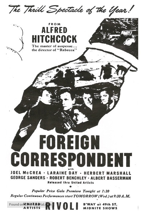 Foreign Correspondent - poster