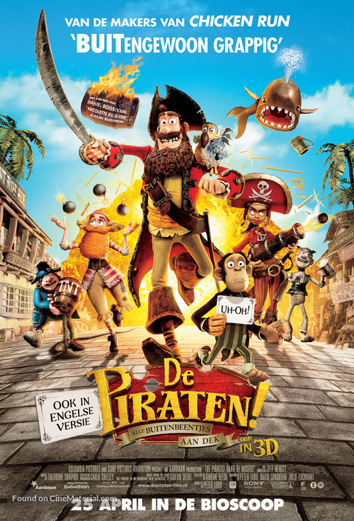 The Pirates! Band of Misfits - Dutch Movie Poster