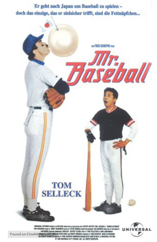 Mr. Baseball - German VHS movie cover